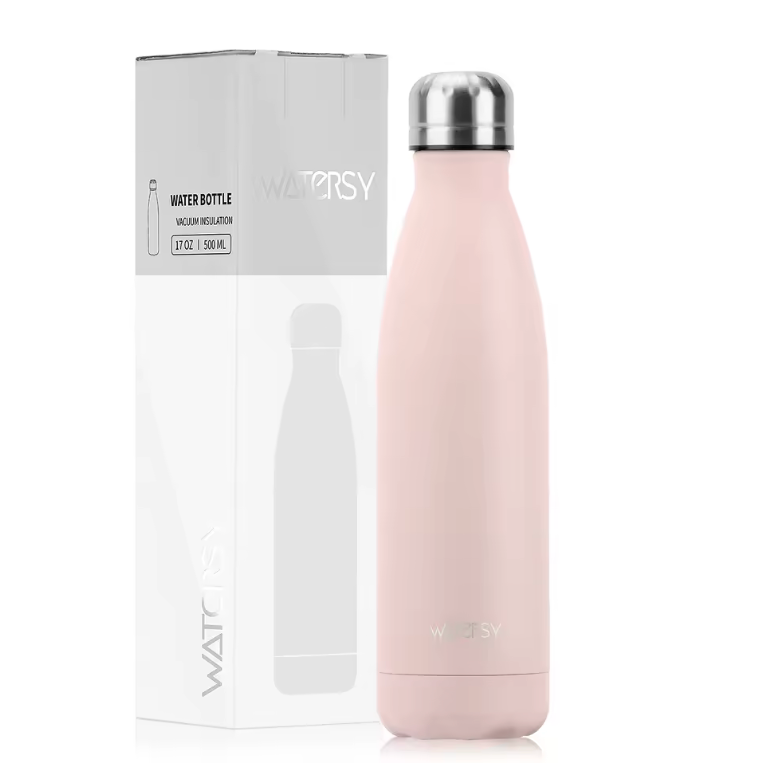WATERSY™ 500ml Premium Stainless Steel Thermo Bottle – Gradient Insulated Water Flask for Hot & Cold Drinks