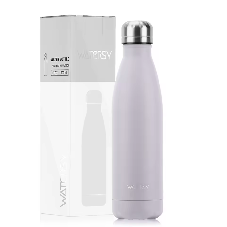 WATERSY™ 500ml Premium Stainless Steel Thermo Bottle – Gradient Insulated Water Flask for Hot & Cold Drinks
