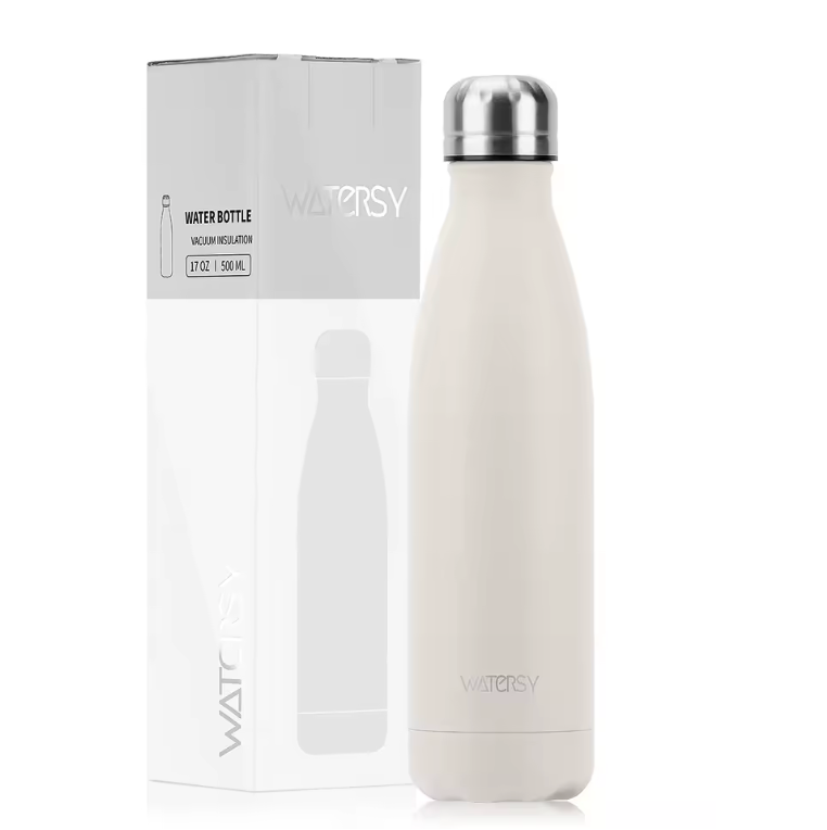 WATERSY™ 500ml Premium Stainless Steel Thermo Bottle – Gradient Insulated Water Flask for Hot & Cold Drinks