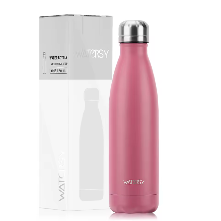 WATERSY™ 500ml Premium Stainless Steel Thermo Bottle – Gradient Insulated Water Flask for Hot & Cold Drinks