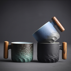 Opus Handmade Espresso Cup – Luxury Ceramic & Wood Collection