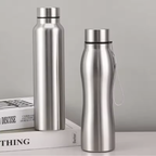 STEELFORCE™ 1000ml Stainless Steel Sports Water Bottle – Durable Metal Flask for Gym, Hiking & Daily Hydration