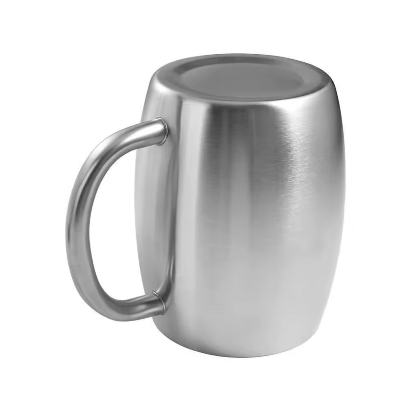 Double-Walled Vacuum Insulated Stainless Steel Thermal Mug (100ml) – Premium Ergonomic-Handle Coffee & Beverage Stein