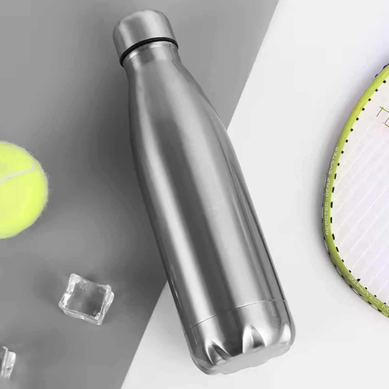 Sleek Stainless Steel Insulated Water Bottle (350ml/1.0L Options) – Modern Cycling, Gym & Outdoor Sports Flask with Secure Cap