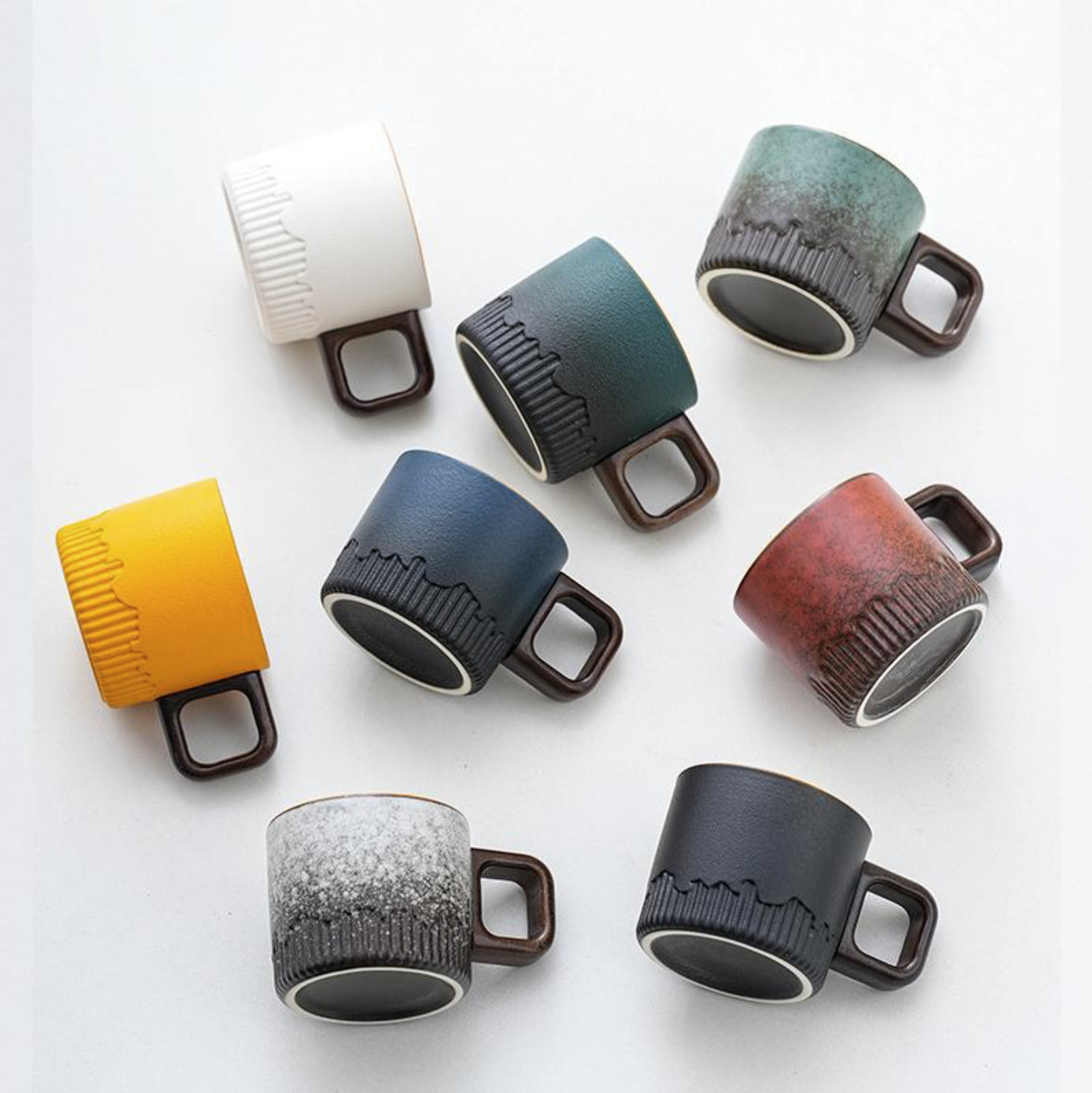 ALAVRİN™ 60ml Luxury Ceramic Tea Cup – Handcrafted Gradient Mini Espresso & Gongfu Cha Mug