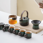 ALAVRİN™ 60ml Luxury Ceramic Tea Cup – Handcrafted Gradient Mini Espresso & Gongfu Cha Mug