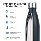 WATERSY™ 500ml Premium Stainless Steel Thermo Bottle – Gradient Insulated Water Flask for Hot & Cold Drinks
