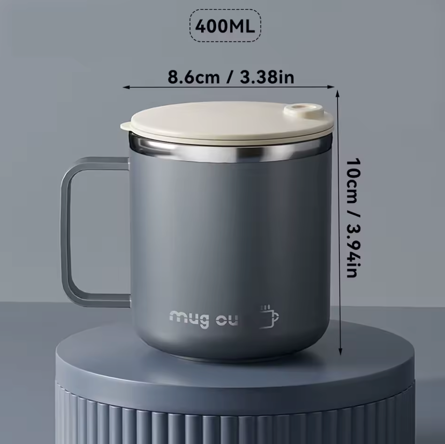 The Ultimate Thermal Coffee Mug | Stainless Steel Insulated Travel Tumbler with Handle