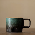 ALAVRİN™ 60ml Luxury Ceramic Tea Cup – Handcrafted Gradient Mini Espresso & Gongfu Cha Mug