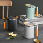 Premium 304 Stainless Steel Thermal Mug with Lid & Handle – Double-Walled Insulated Cup for Hot & Cold Beverages (Japanese Minimalist Design)