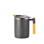 Premium 304 Stainless Steel Thermal Mug with Lid & Handle – Double-Walled Insulated Cup for Hot & Cold Beverages (Japanese Minimalist Design)