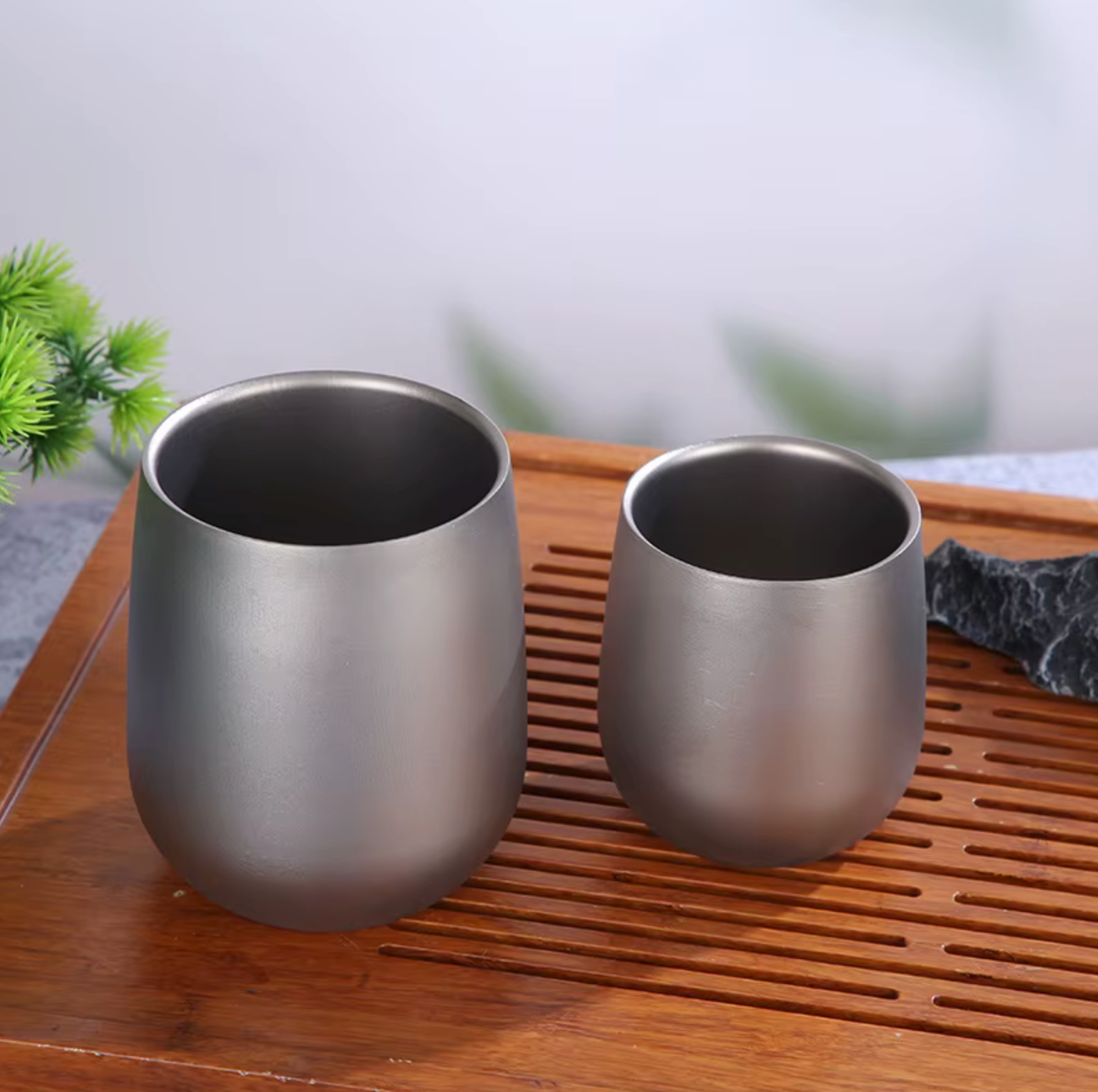 Signature Titanium Espresso Mug – Modern Artisan Design