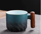 Opus Handmade Espresso Cup – Luxury Ceramic & Wood Collection