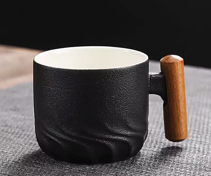 Opus Handmade Espresso Cup – Luxury Ceramic & Wood Collection