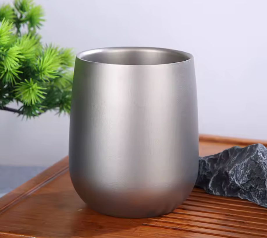 Signature Titanium Espresso Mug – Modern Artisan Design